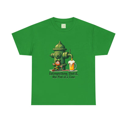 Funny Extinguishing Thirst Unisex Heavy Cotton Tee - Perfect for Pub Lovers, Beer Enthusiasts, Party Goers, Gift, Unisex