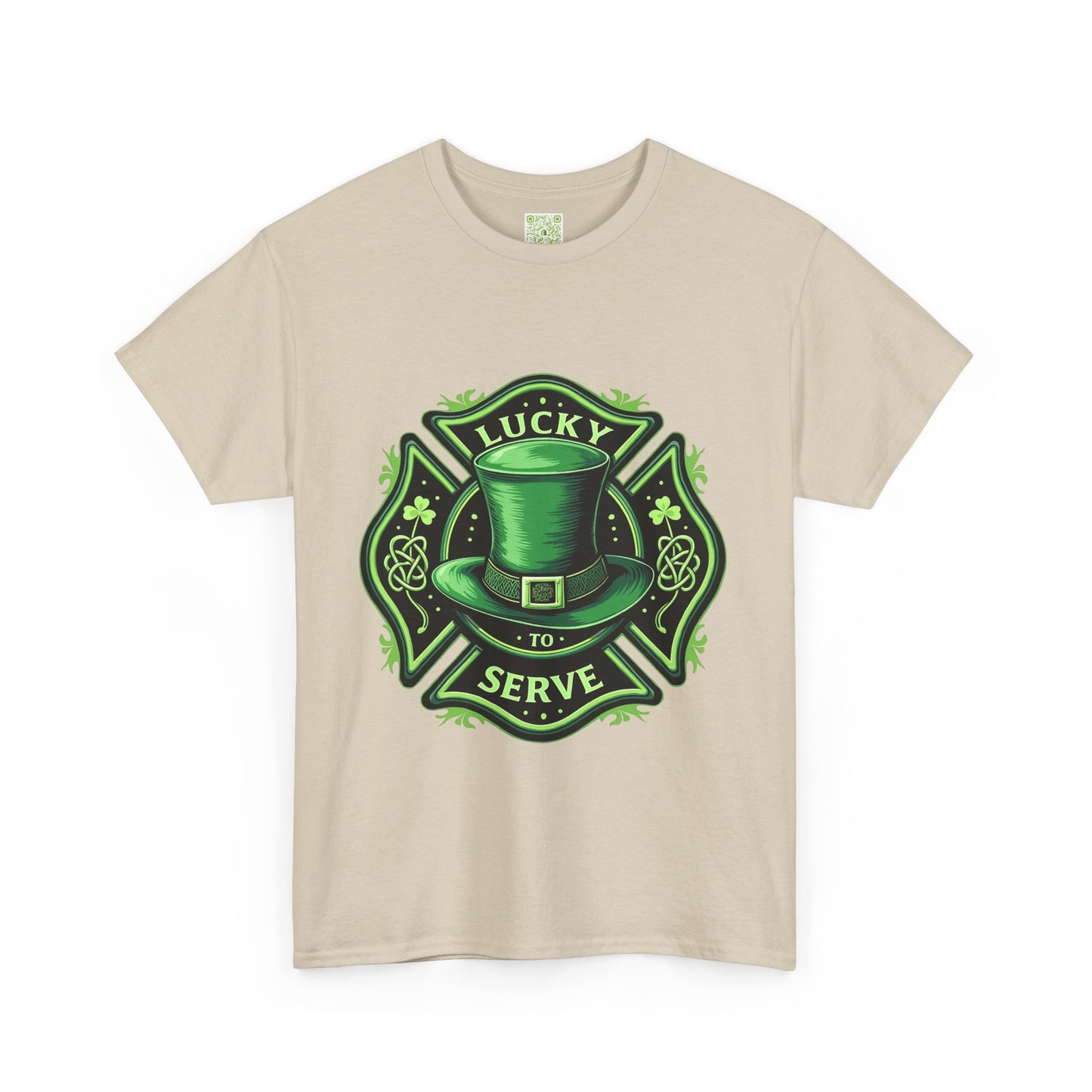 Firefighting Lucky to Serve Tee, Firefighter Gift, Shamrock Tee, St Patrick's Firefighter Day Tee, Fireman Shirt, Firemen Gift