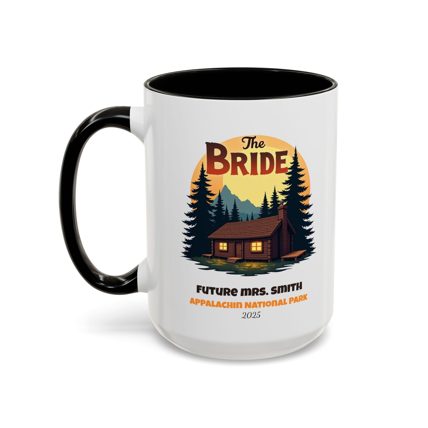 Camp Bride Accent Coffee Mug, Hen Party Favors, Bachelorette Cup, Girls Trip Gifts, Camp Bach, Bride Tribe