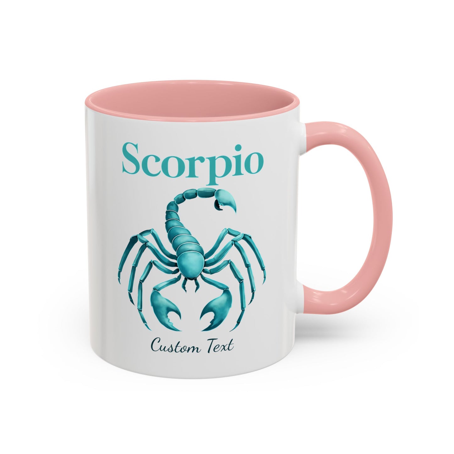 Personalized Scorpio Zodiac Accent Coffee Mug, Astrology Mug, Zodiac Sign Gift, Custom Scorpio Birthday Gift