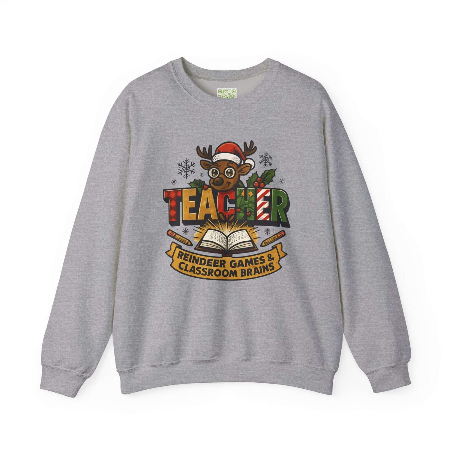 Reindeer Games Teacher Sweatshirt, Best Teacher Ever, Holiday Teacher, Teacher Xmas Gift, Santa's Favorite, Custom Name
