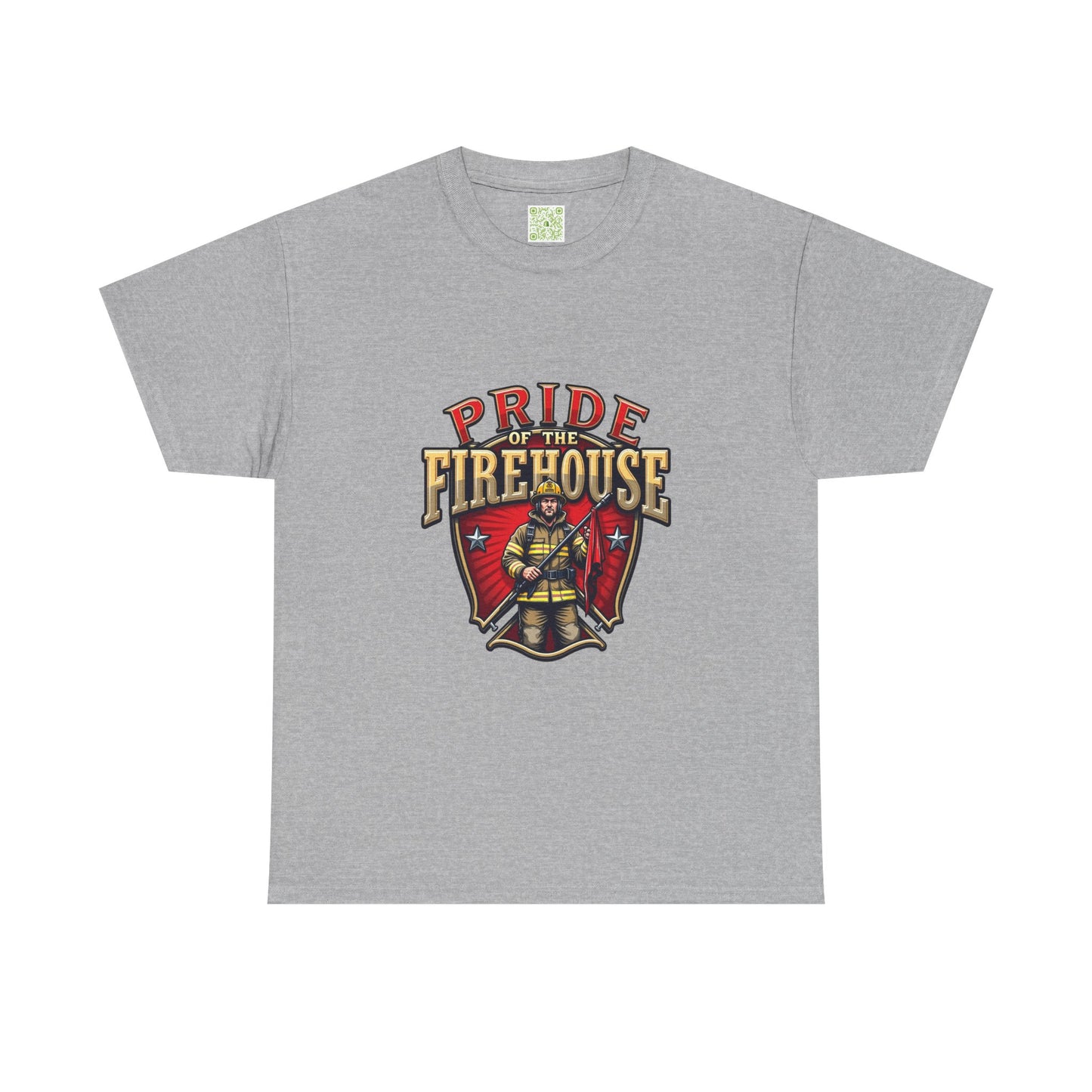 Fireman Shirt Pride of the Firehouse, Firewoman Tee, Firefighter Shirt, First Responder Gift, Fire Rescue, Thin Red Line