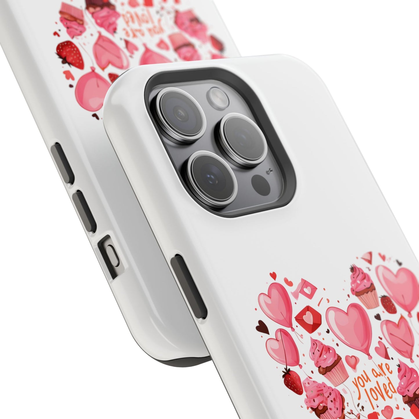 Valentine's Day Magnetic Tough Cases, Cute Phone Cover, Gift for Her, Love Heart Design, Personalizable Tech Accessory