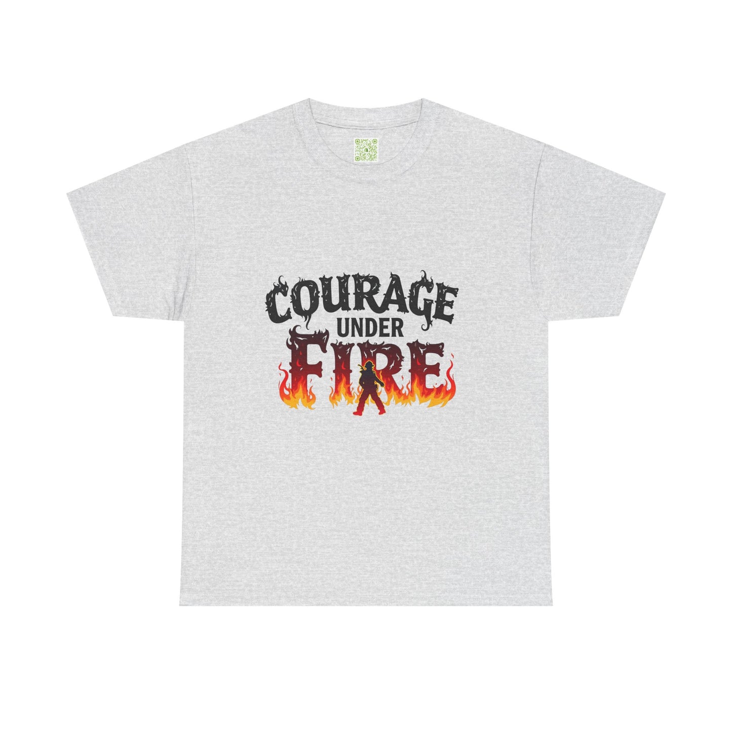 Firefighting Courage Under Fire Tee, Firefighter Graphic Tee, Fire Fighter Gift, Thin Red Line, Fire Fighters Gift, Firefighting Apparel