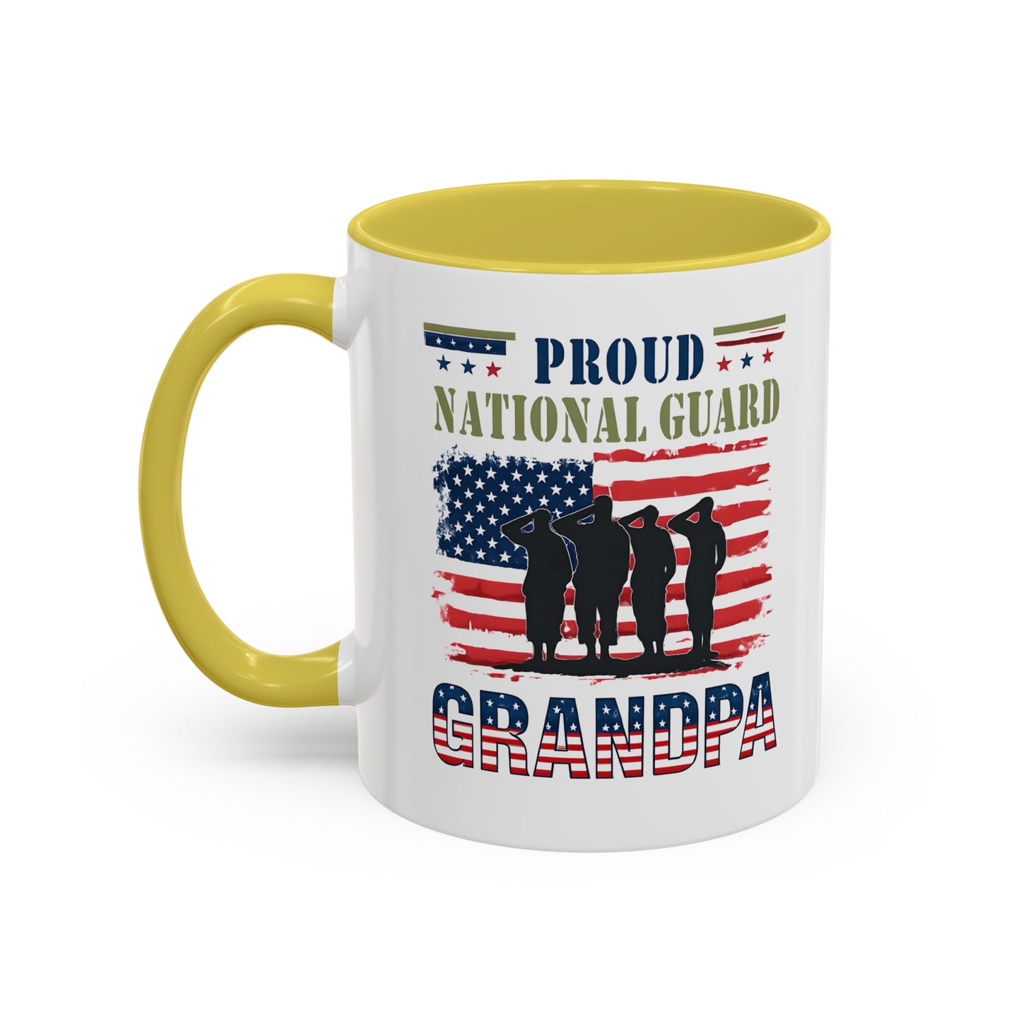 National Guard, Proud Grandpa Coffee Mug, Veteran Appreciation, Gift for Heroes, Military Family Gift