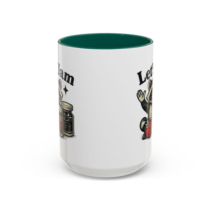 Racoon Mug, Racoon Gifts, Let's Jam Coffee Mug, Strawberry Mug, Cute Summer Mug, Raccoon Strawberry Mug, Funny Raccoon Mug, Trending Now