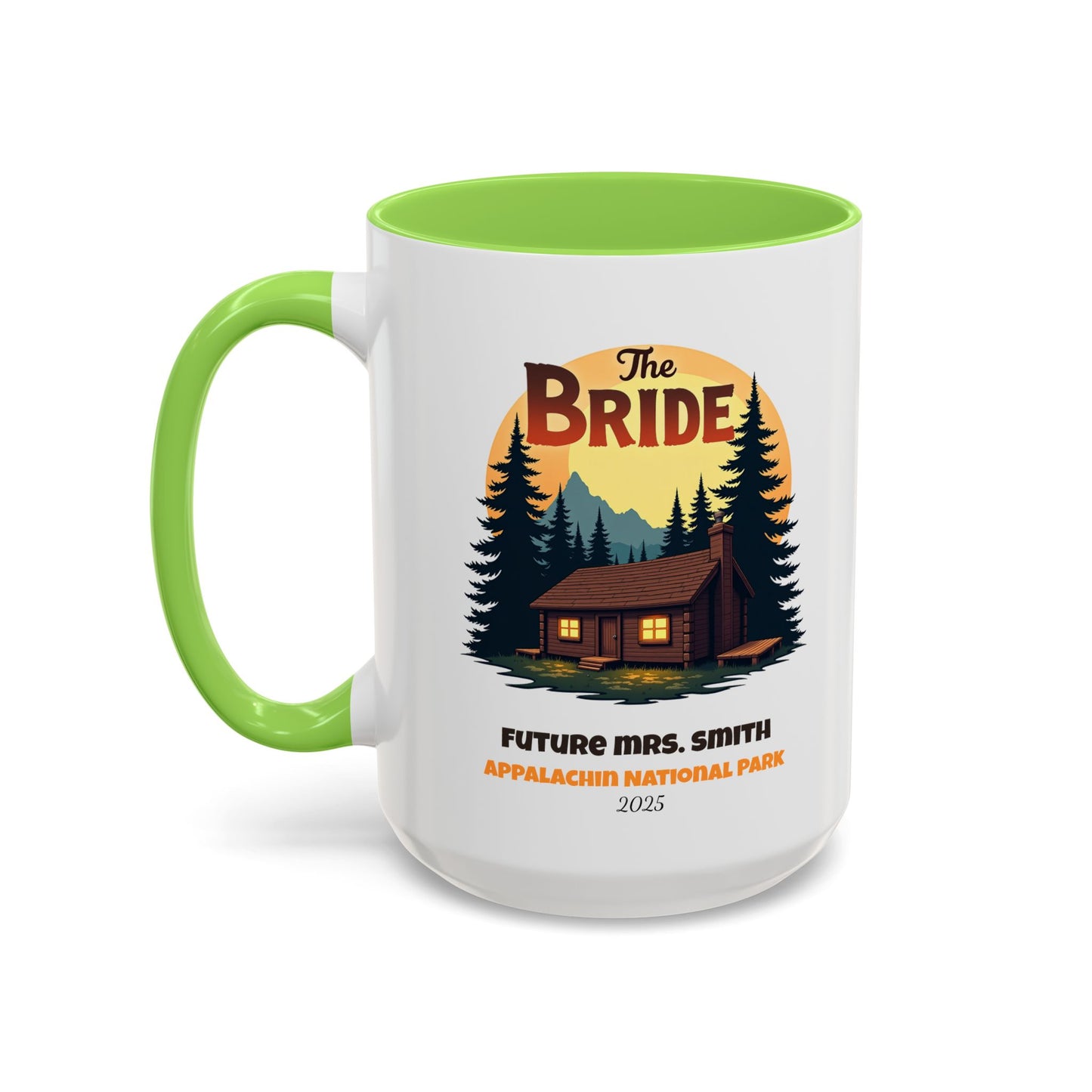Camp Bride Accent Coffee Mug, Hen Party Favors, Bachelorette Cup, Girls Trip Gifts, Camp Bach, Bride Tribe