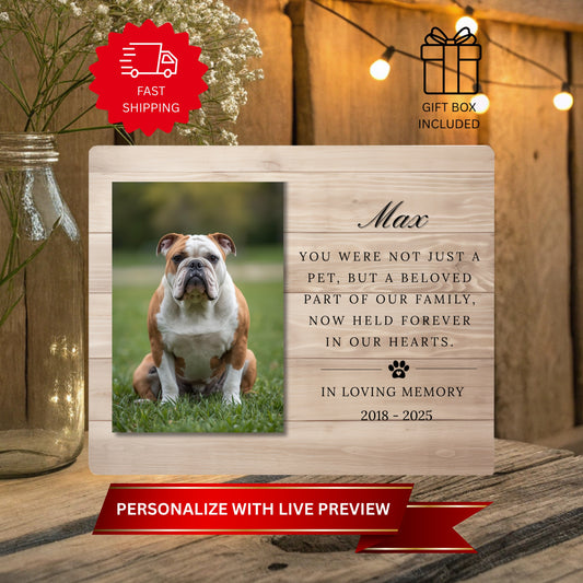 Sympathy Gift - In Loving Memory Pet Memorial Gifts - In Loving Memory Plaque - Horizontal