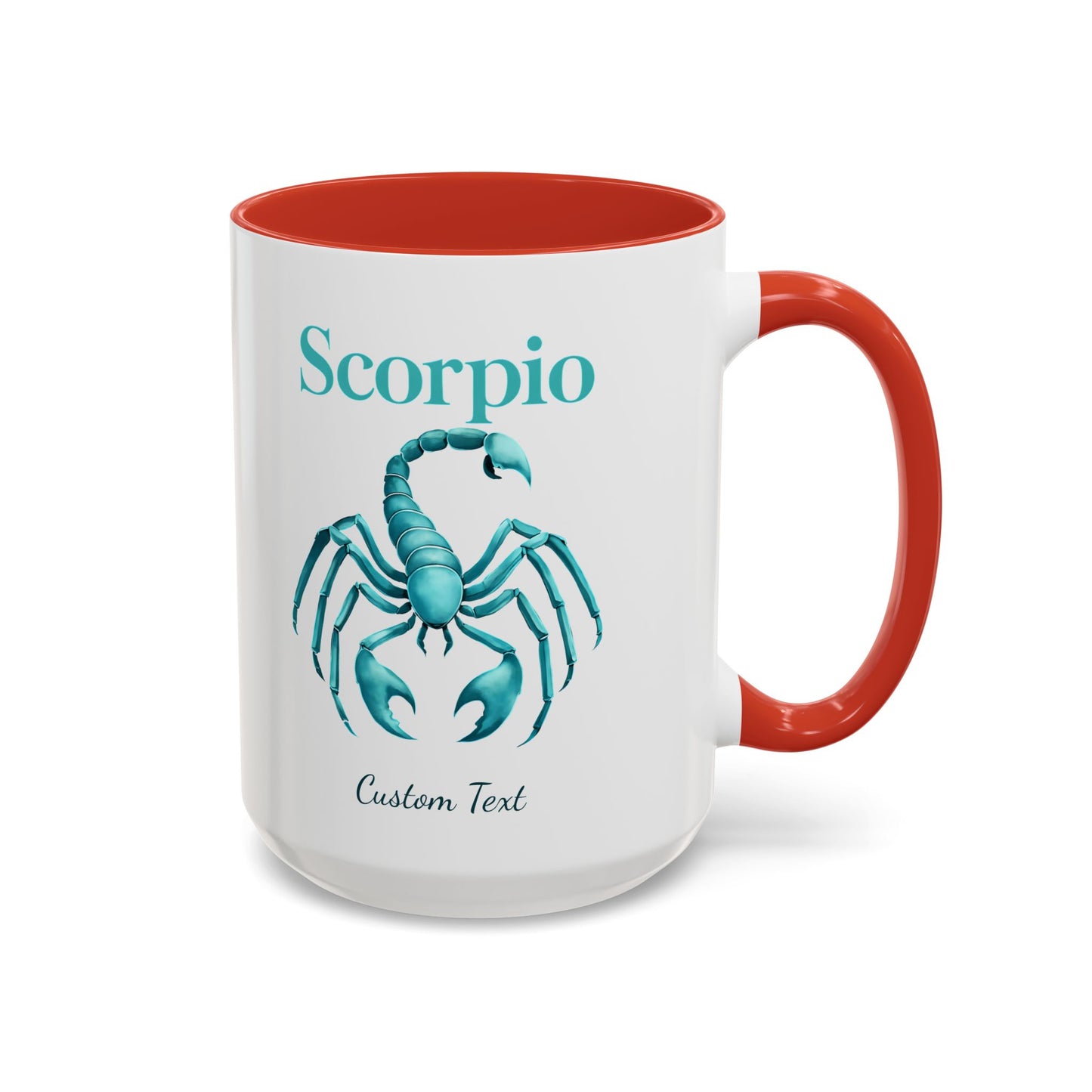 Personalized Scorpio Zodiac Accent Coffee Mug, Astrology Mug, Zodiac Sign Gift, Custom Scorpio Birthday Gift