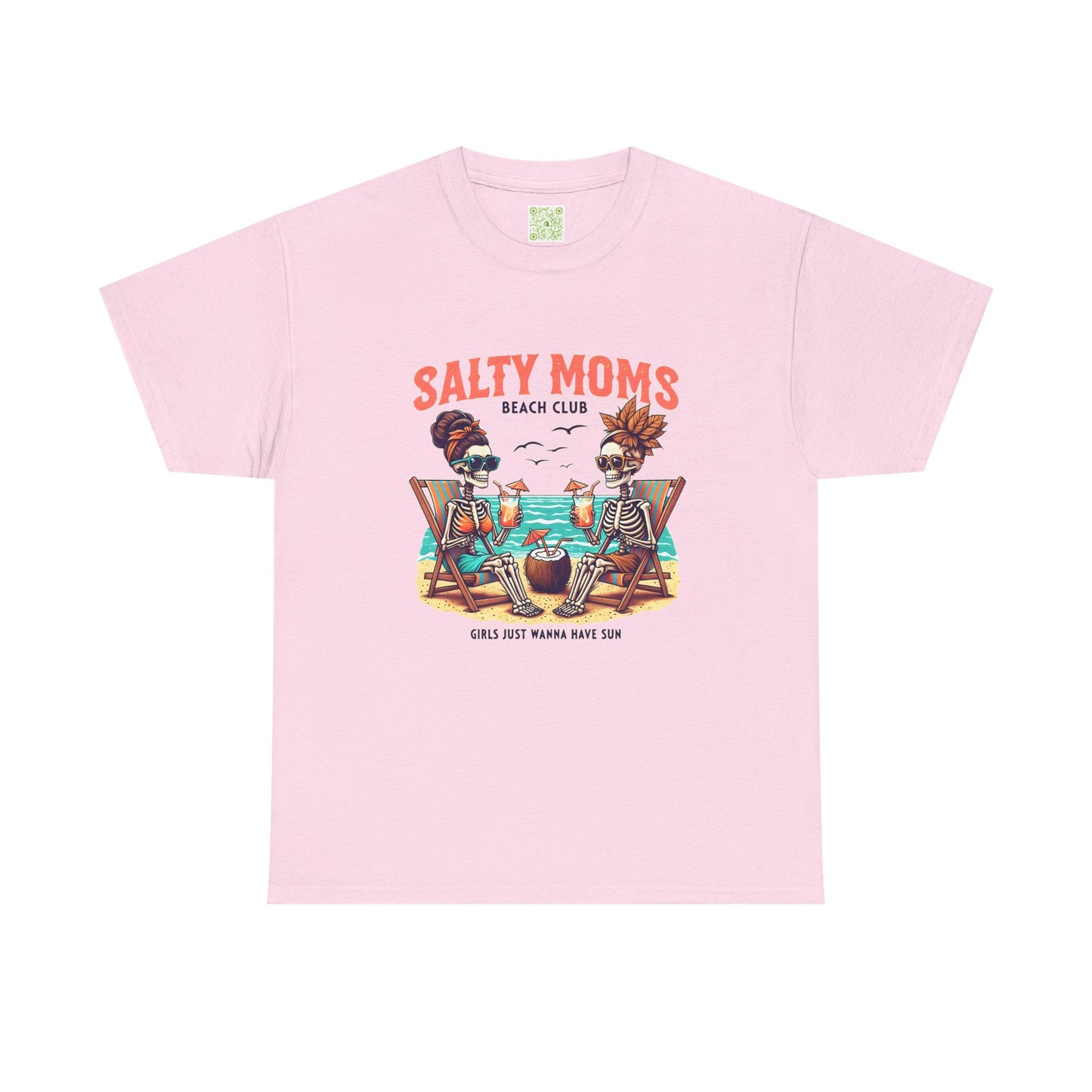 Salty Moms Beach Club Unisex Tee, Summer Fun Shirt, Beach Day Tee, Beachwear Gift, Mom Gift, Graphic Tee
