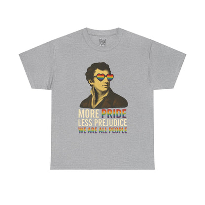 Pride Month Graphic Tee, More Pride Less Prejudice, Queer Shirt, Trans Shirt, Lesbian Shirt, LGBT Pride Outfit, pridemonth, Gay Pride
