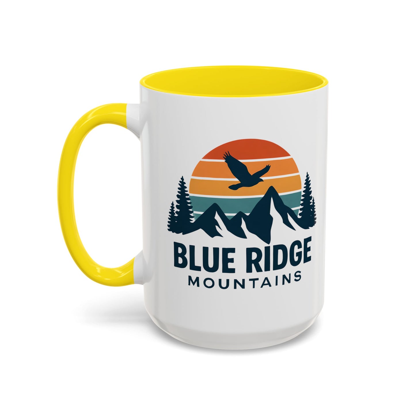 Blue Ridge Mountains Accent Coffee Mug, Appalachian Trail Mug, Smokey Mountains Souvenir, North Carolina Gift, Virginia Gift