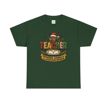 Christmas Teacher Reindeer Tee, Best Teacher Ever, Teacher Holiday Gift, First Year Teacher, Santas Favorite