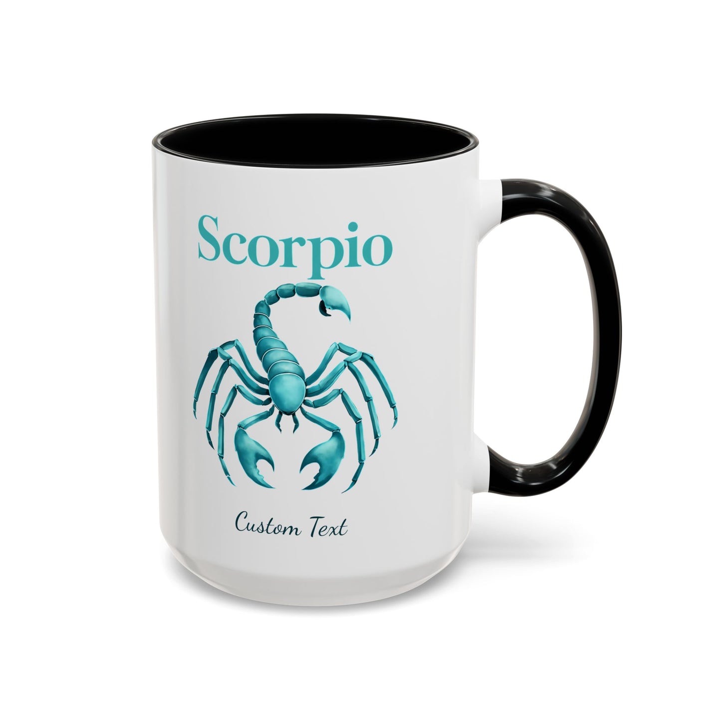Personalized Scorpio Zodiac Accent Coffee Mug, Astrology Mug, Zodiac Sign Gift, Custom Scorpio Birthday Gift