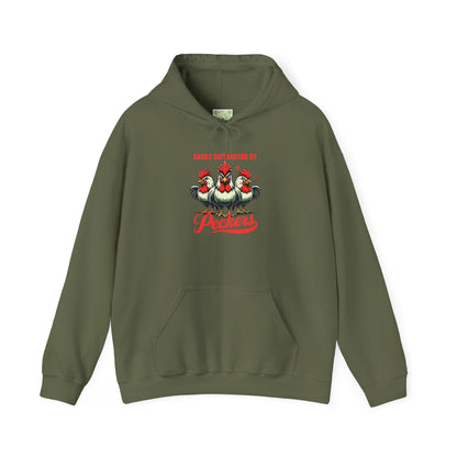Easily Distracted By Peckers Hoodie | Naughty Tee Vibes & Dirty Joke Fun