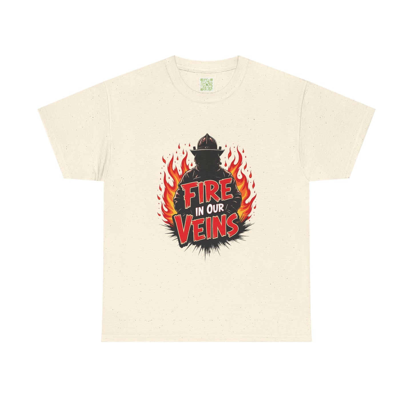 Firefighter Fire in Our Veins TShirt, Firefighter Gift, Firefighting Tee, Thin Red Line, Fireman T-Shirt, Fire Fighting