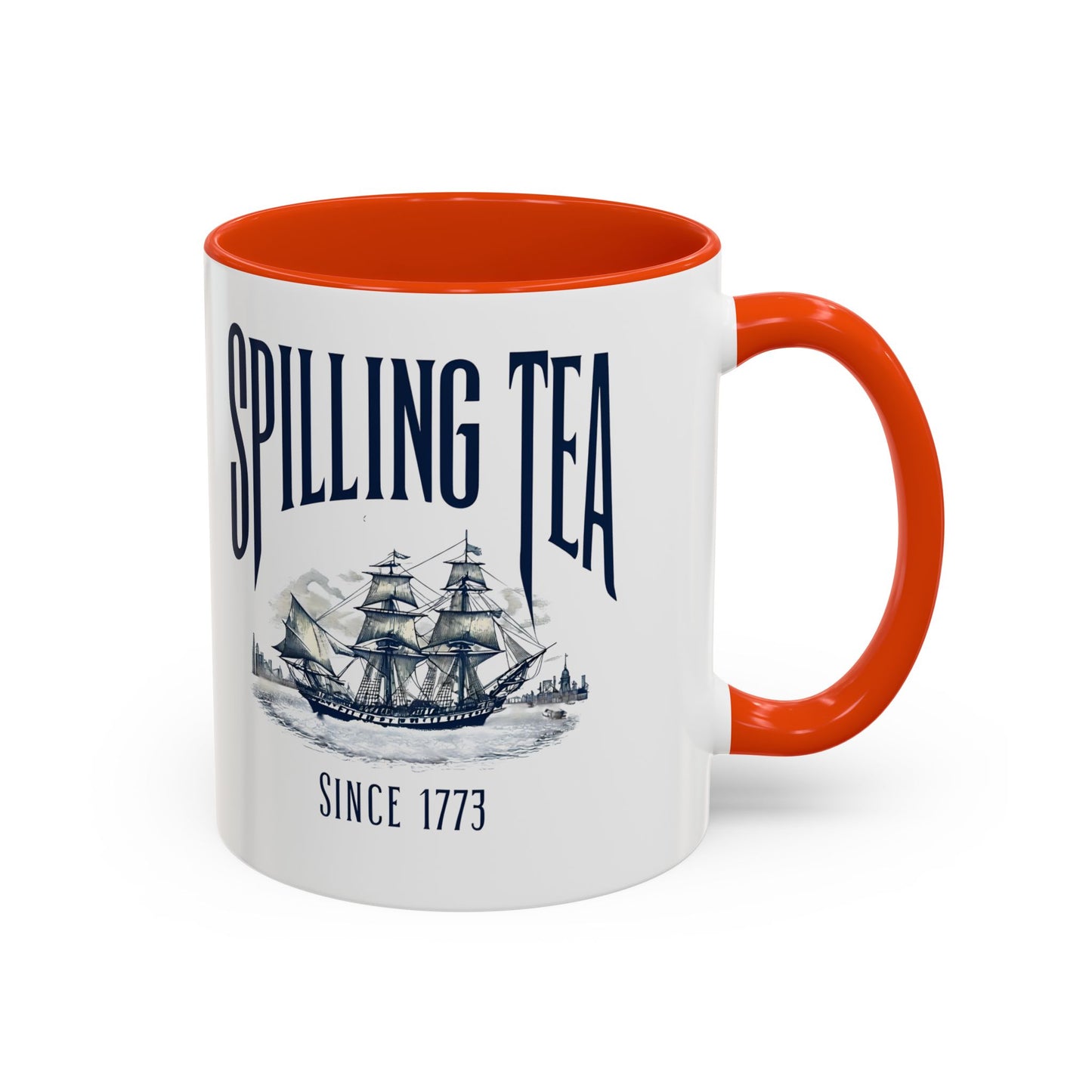 Spilling Tea Since 1773 Coffee Mug, Patriotic Coffee Mug, Funny Patriot Gift, American Freedom, Memorial Day