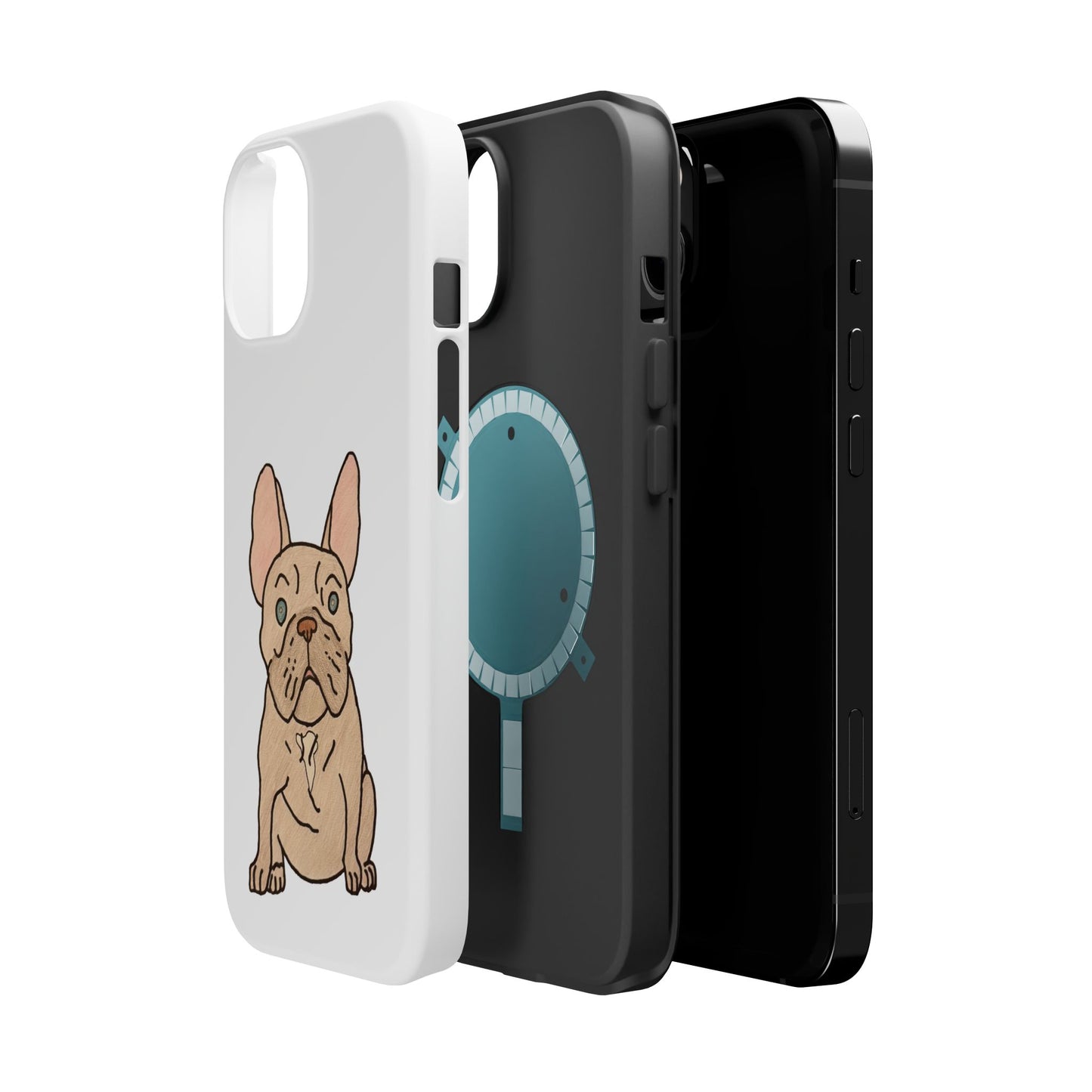 French Bulldog Magnetic Tough Case, Cute Pet Phone Cover, Dog Lover Gift, MagSafe Phone Protector, Unique Phone Accessory