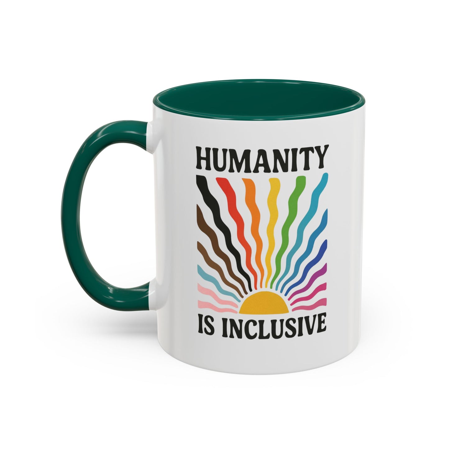 Pride Month Inclusive Humanity Coffee Mug, Pridemonth Merch, Bisexual Mug, Queer Mug, LGBT Mug, Lesbian Pride Mug