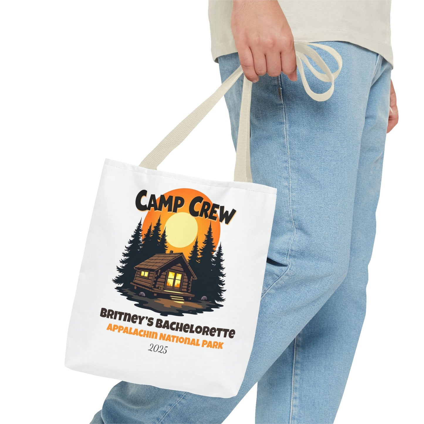Bachelorette Camp Crew Tote Bag, Bride Beach Bag, Camp Bride, Camping Bach, Bridal Tote Bag, Custom Beach Bag