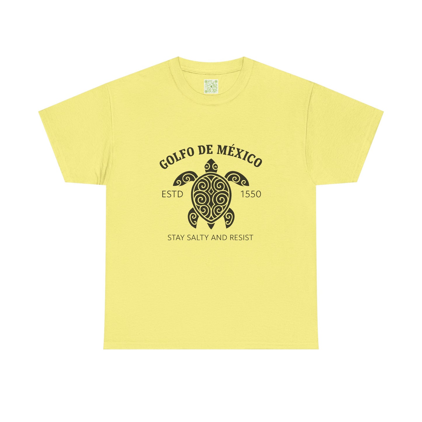 Gulf of Mexico Turtle Cotton Tee, Golfo de Mexico, Stay Salty Shirt, Sea Turtle Shirt, Turtle Shirt, Conversation Starter