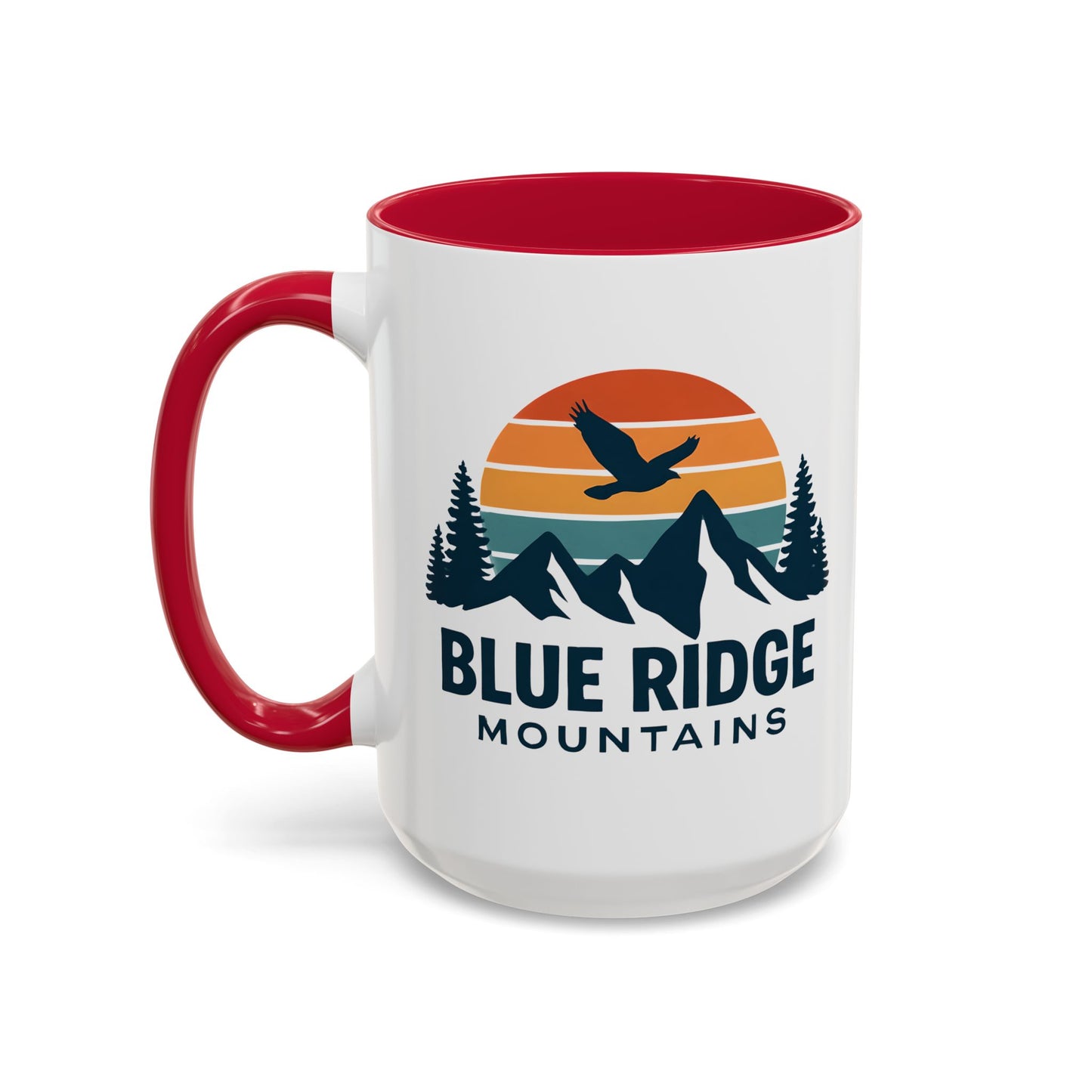 Blue Ridge Mountains, One Happy Camper, Accent Coffee Mug, Blueridge Mug, Blue Ridge Parkway, Camping Coffee Mug, Camping Gift