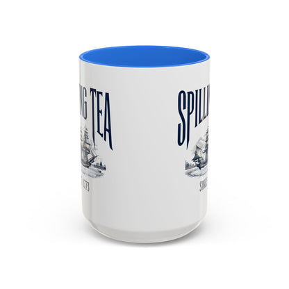 Spilling Tea Since 1773 Coffee Mug, Patriotic Coffee Mug, Funny Patriot Gift, American Freedom, Memorial Day