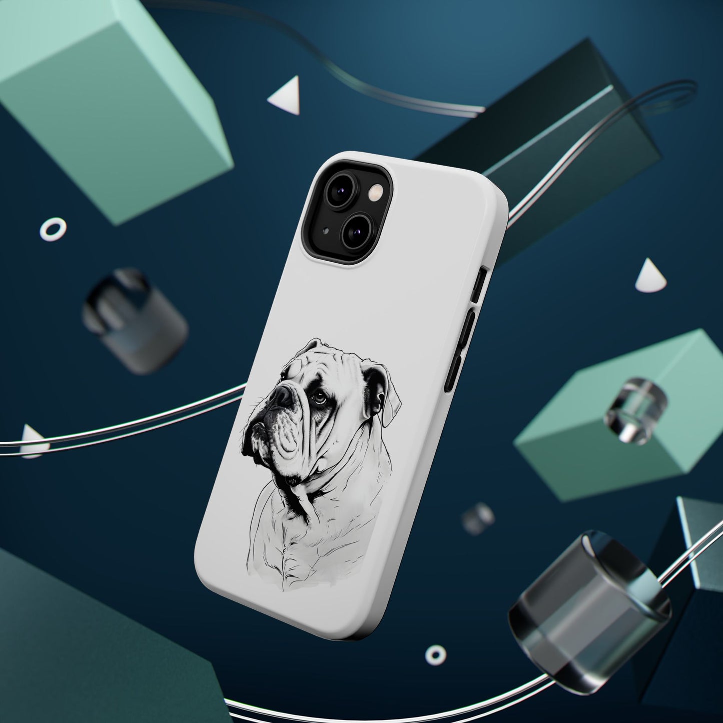 Bulldog Magnetic Tough Cases - Durable Phone Protection, Pet Lovers Gift, Animal Accessories, Unique Design, Personalized Tech