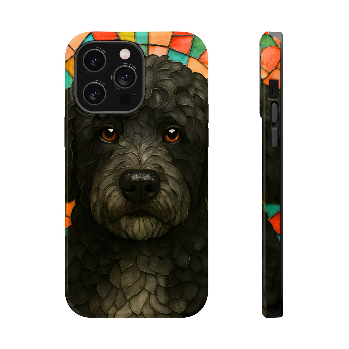 Portuguese Water Dog Mosaic Phone Case, Dog iPhone Case, Portie Dog Phone Case, Dog Lover Gift, Dog Phone Accessory