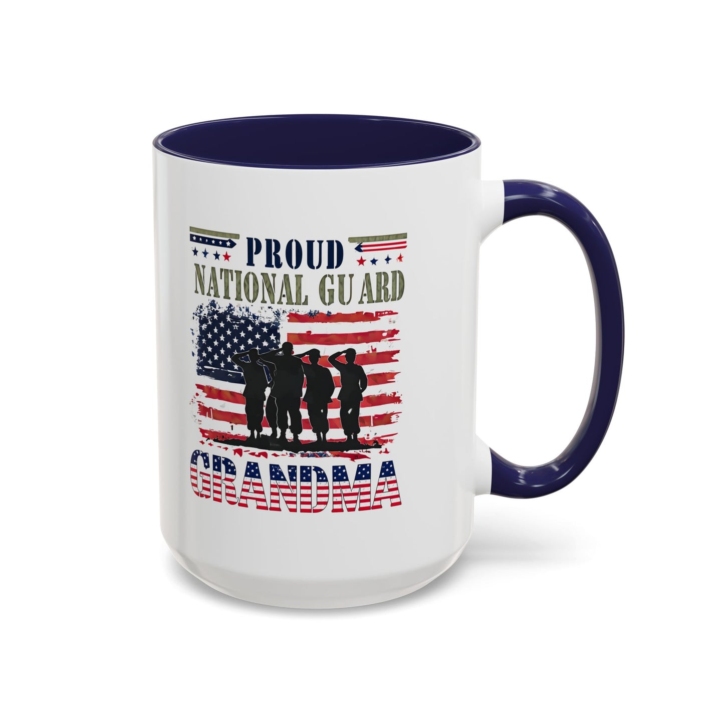 Patriotic National Guard Grandma Mug, Army National Guard, Gift for Heroes, Veteran Appreciation, Military Family Gift