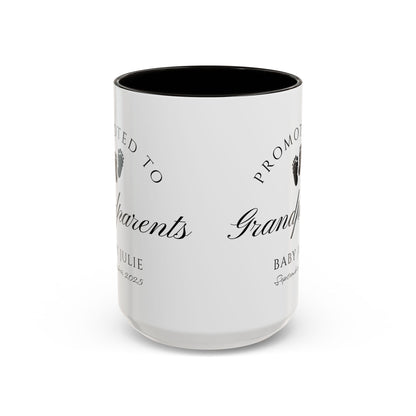 Promoted to Grandparents Mug, Pregnancy Announcement Coffee Cup, Baby Reveal Gift, New Grandparent Mug, Personalized Baby Announcement