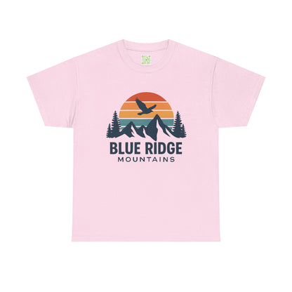 Blue Ridge Parkway Unisex Heavy Cotton Tee, Nature Lover Shirt, Blue Ridge Mountains, North Carolina Shirt, Camping Gift