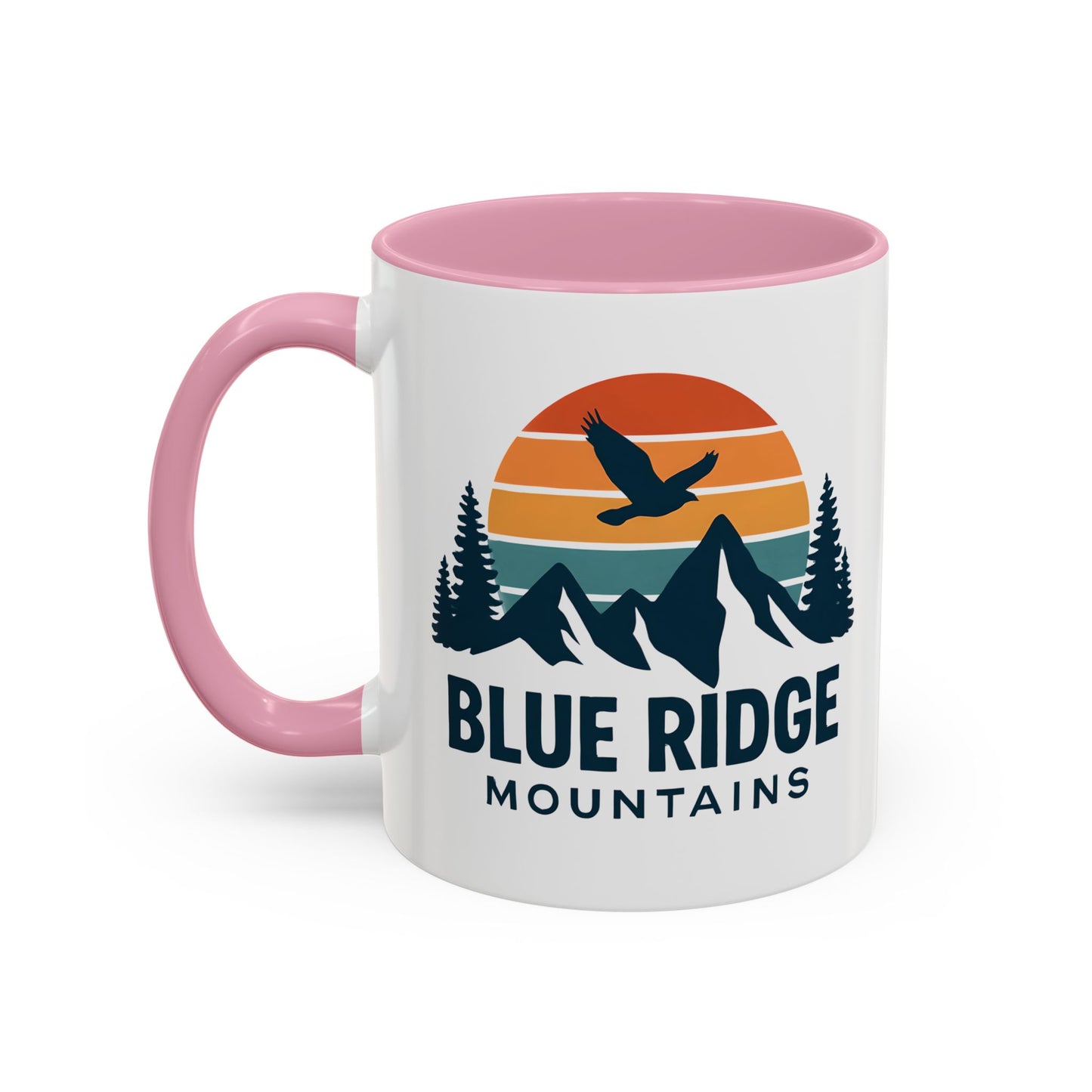 Blue Ridge Mountains, One Happy Camper, Accent Coffee Mug, Blueridge Mug, Blue Ridge Parkway, Camping Coffee Mug, Camping Gift