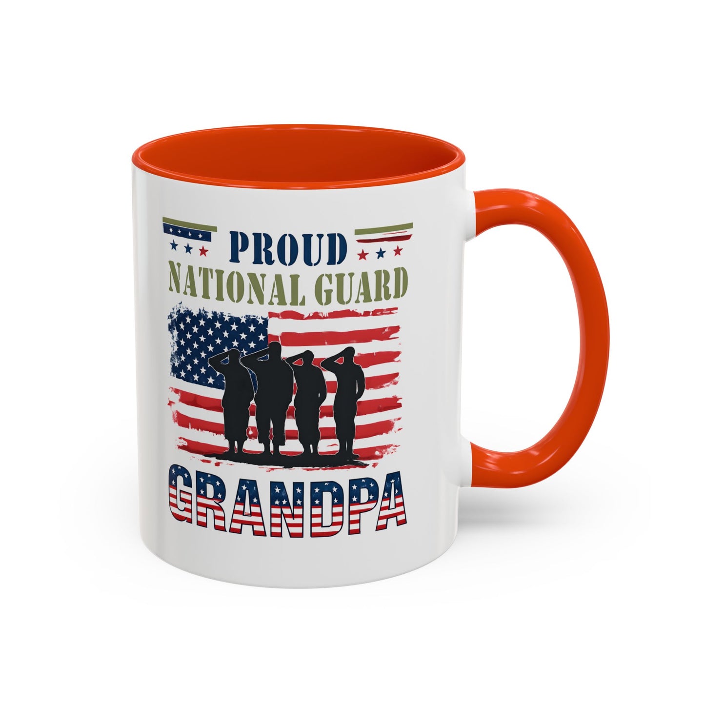 National Guard, Proud Grandpa Coffee Mug, Veteran Appreciation, Gift for Heroes, Military Family Gift