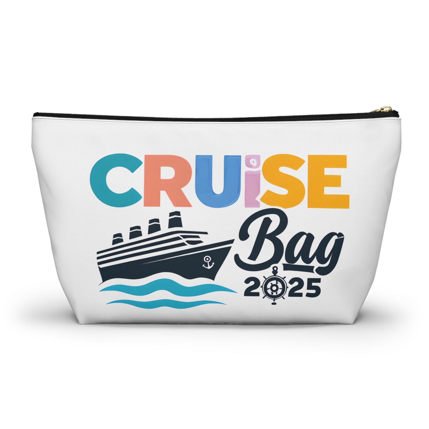 Cruise Accessory Pouch, Canvas Pouch, Nautical Theme, Travel Bag, Vacation Essentials, Beach Trip Bag, Gift for Travelers