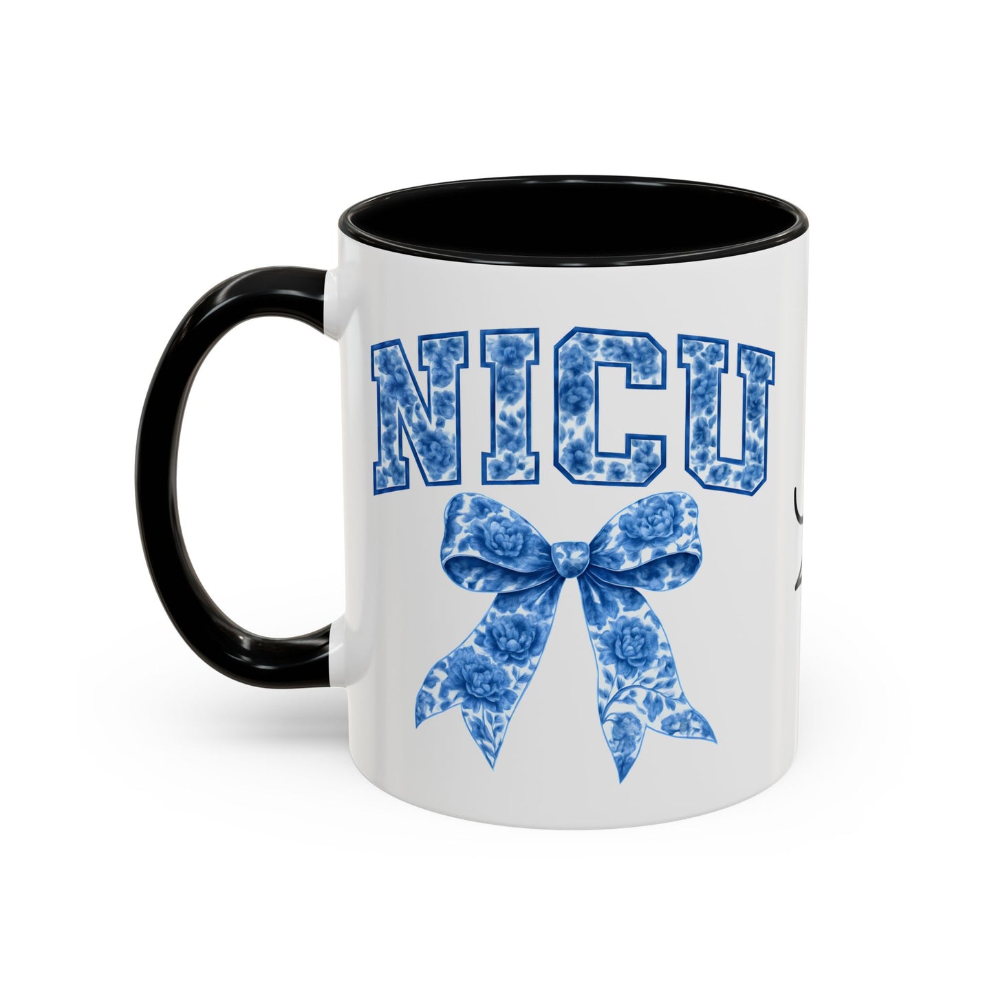 NICU Nurse Chinoiserie Accent Coffee Mug, Nurse Retirement Mug, NICU Nurse Mug, New Job Gift, Mug For NICU Nurse