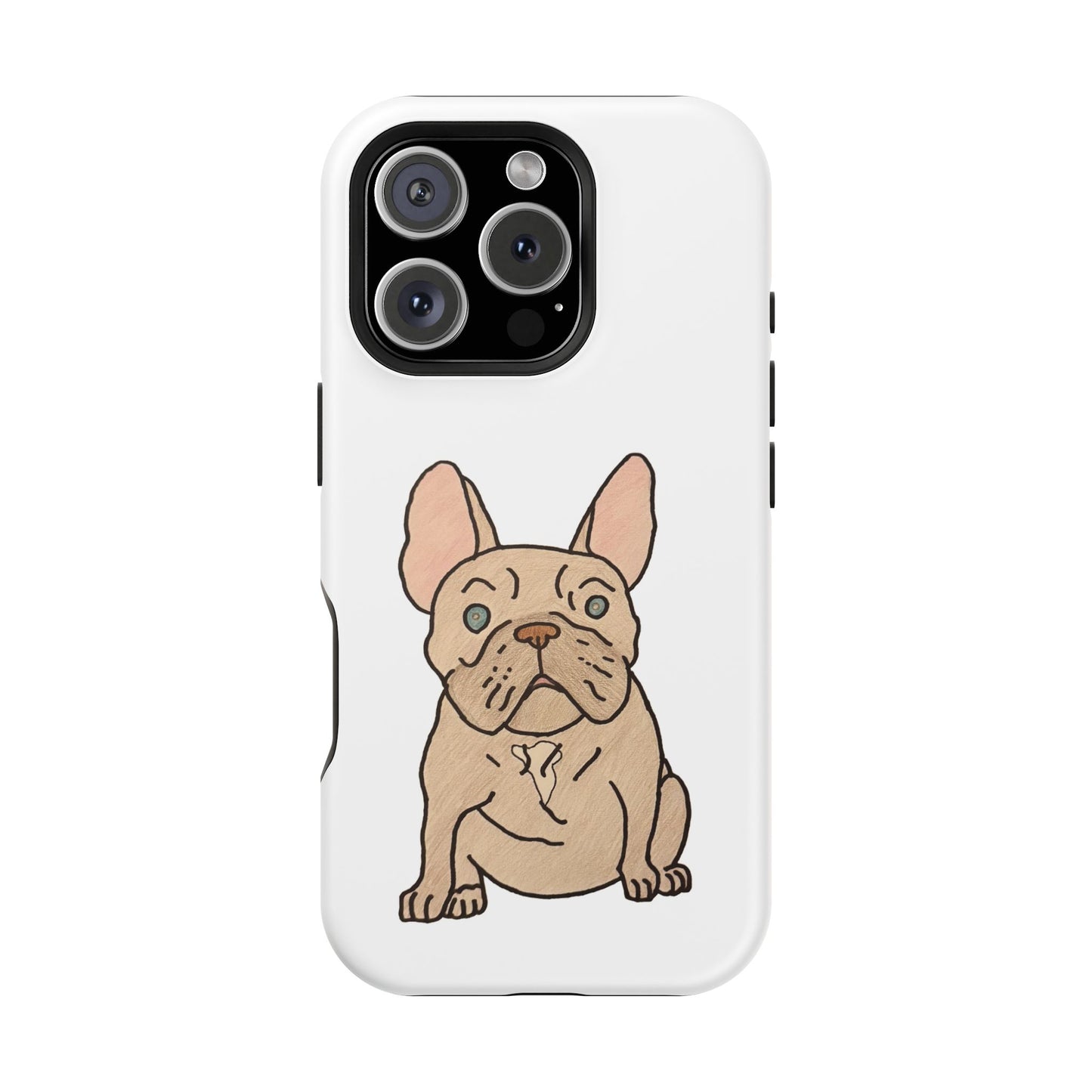 French Bulldog Magnetic Tough Case, Cute Pet Phone Cover, Dog Lover Gift, MagSafe Phone Protector, Unique Phone Accessory