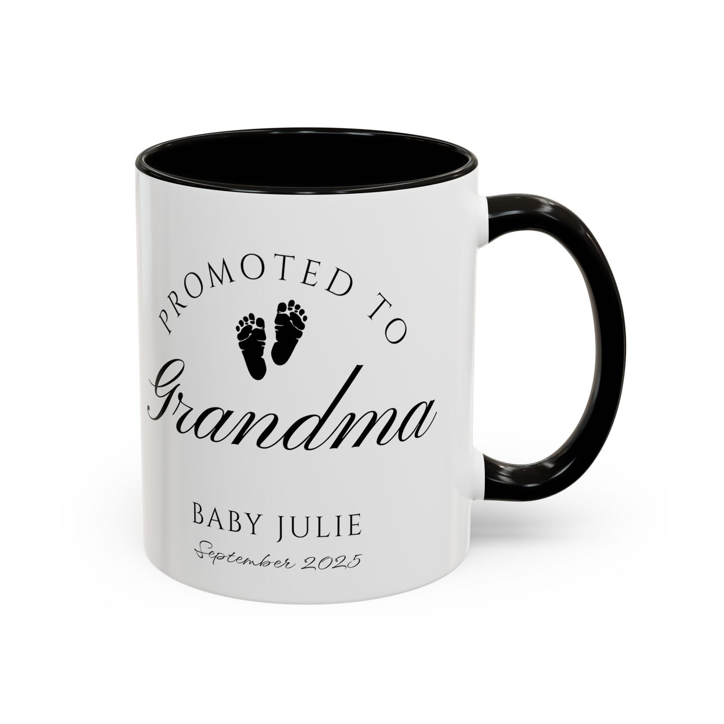 Promoted to Grandma Mug, Pregnancy Announcement Coffee Cup, Baby Reveal Gift, New Grandparent Mug, Grandma to Be Gift, Custom Baby Announcement