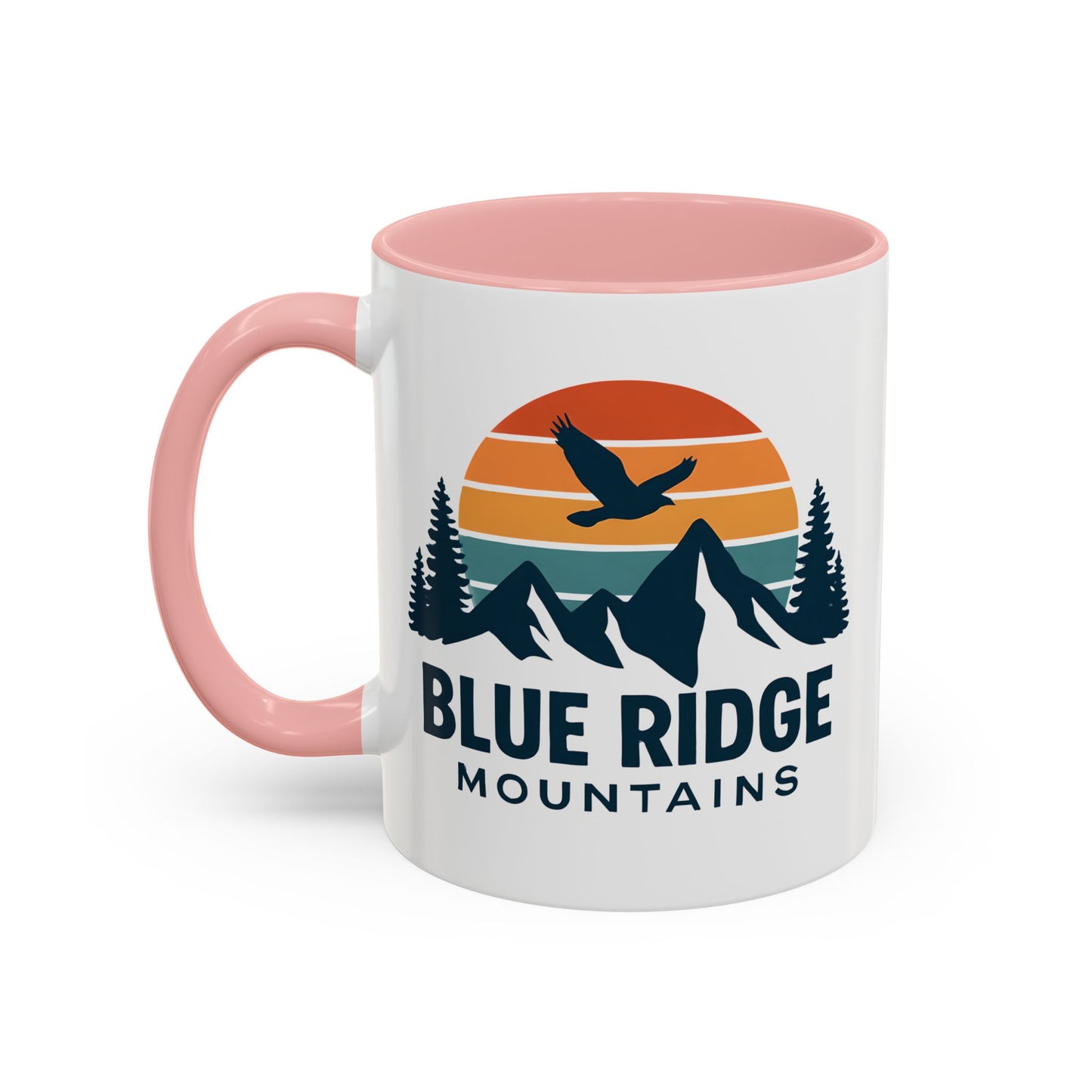 Blue Ridge Mountains Accent Coffee Mug, Appalachian Trail Mug, Smokey Mountains Souvenir, North Carolina Gift, Virginia Gift