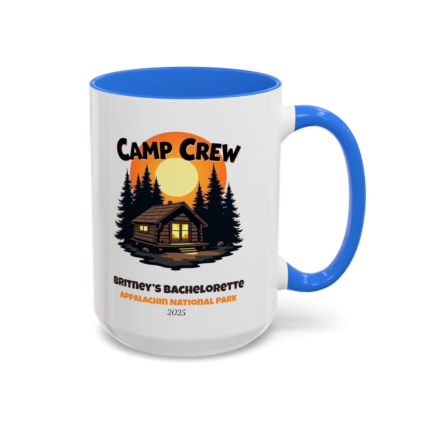 Camp Crew Accent Coffee Mug, Hen Party Favors, Camp Bachelorette, Bachelorette Cup, Girls Trip Gifts, Bride Tribe
