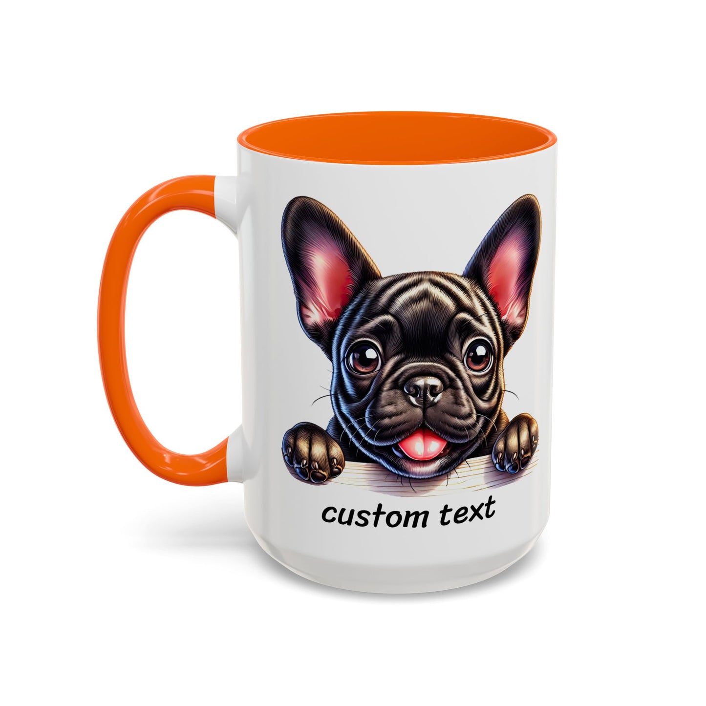 Funny Dog Lover French Bulldog Accent Mug - "Dog is Friendly, I am Not"