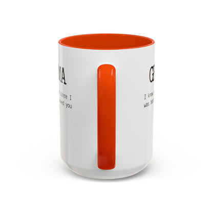Personalized Grandma Mug, Gift from Grandchild, Custom Message Coffee Cup, Grandma Birthday Gift, Mother’s Day Mug, Sentimental Gift for Grandma