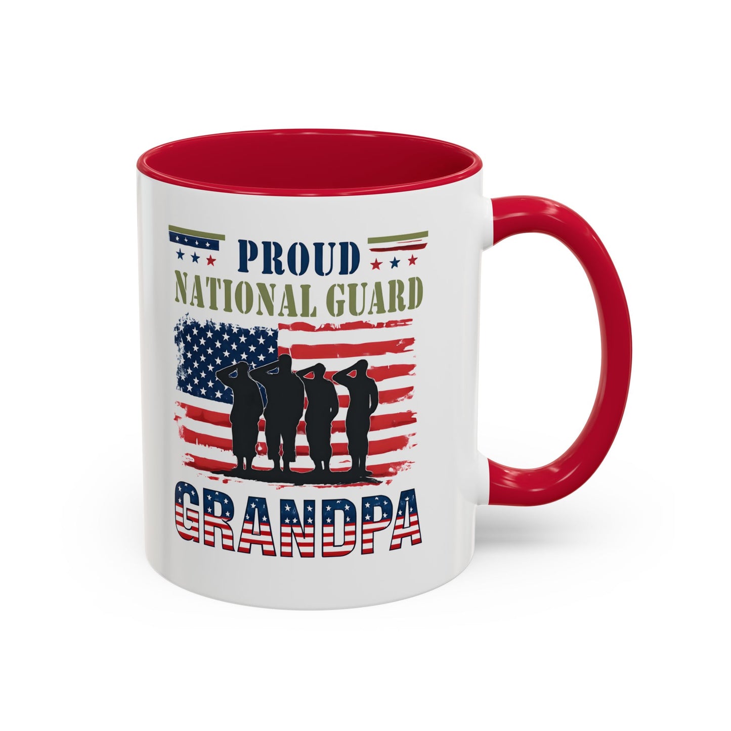 National Guard, Proud Grandpa Coffee Mug, Veteran Appreciation, Gift for Heroes, Military Family Gift
