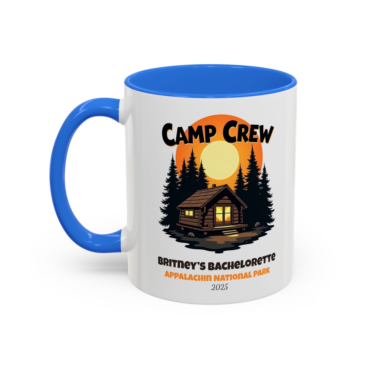 Camp Crew Accent Coffee Mug, Hen Party Favors, Camp Bachelorette, Bachelorette Cup, Girls Trip Gifts, Bride Tribe
