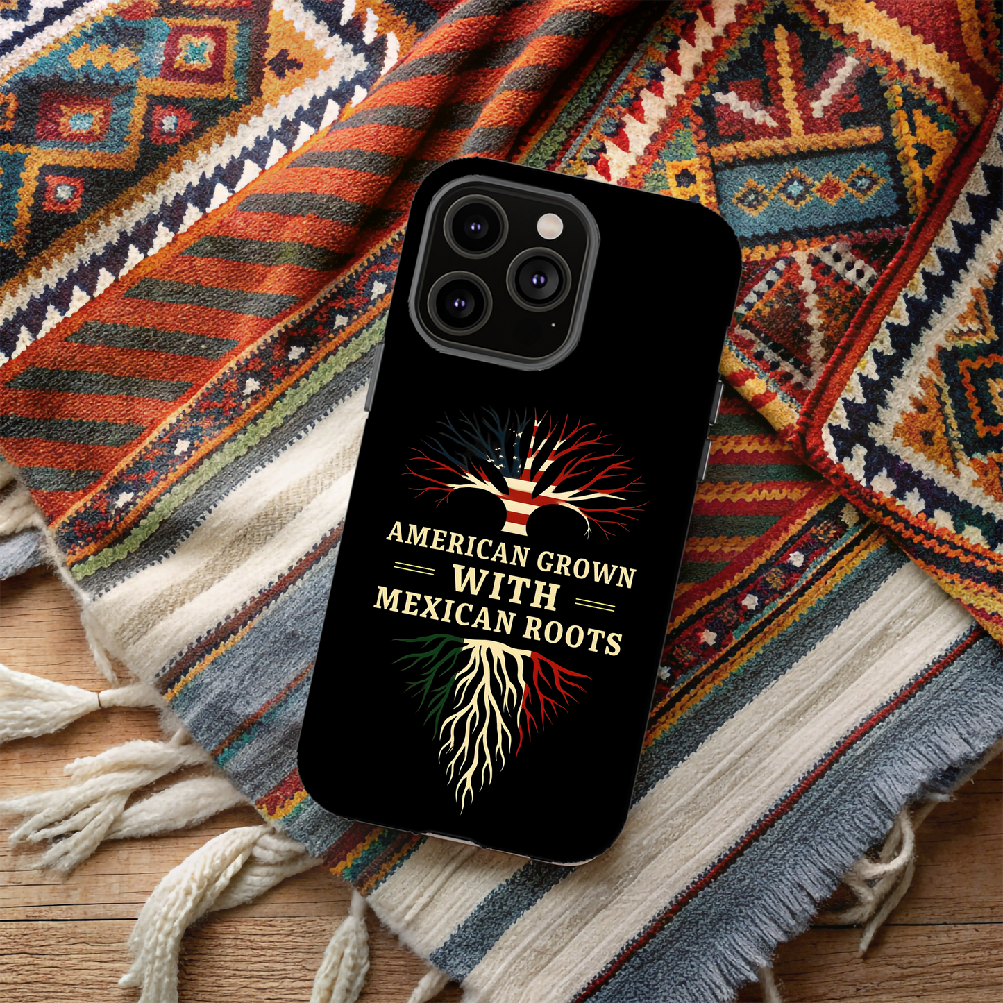 American Grown Magnetic Phone Case, Custom Tough Phone Cover, Unique Phone Accessory, Gift for Her, Multicultural Pride