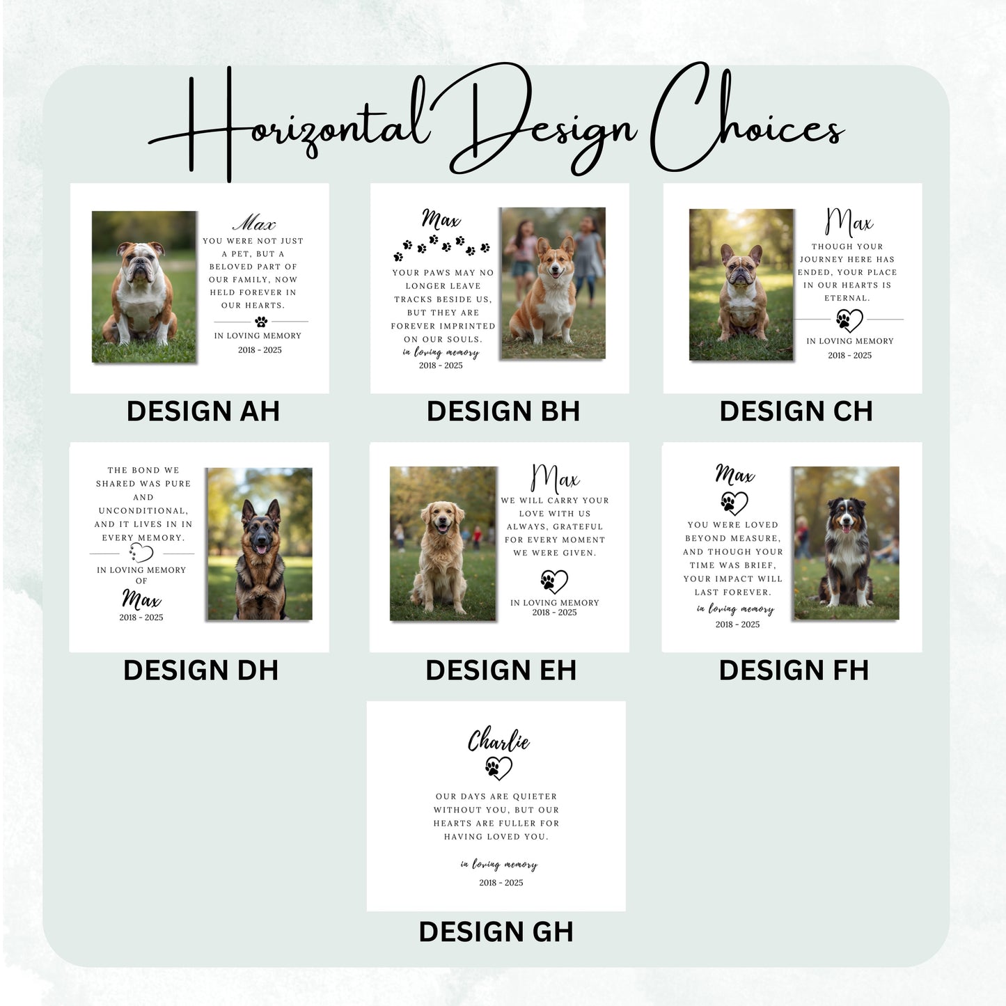 Pet Memorial Gifts - Pet Memorial Gift Remembrance Gift - Plaque - Vertical