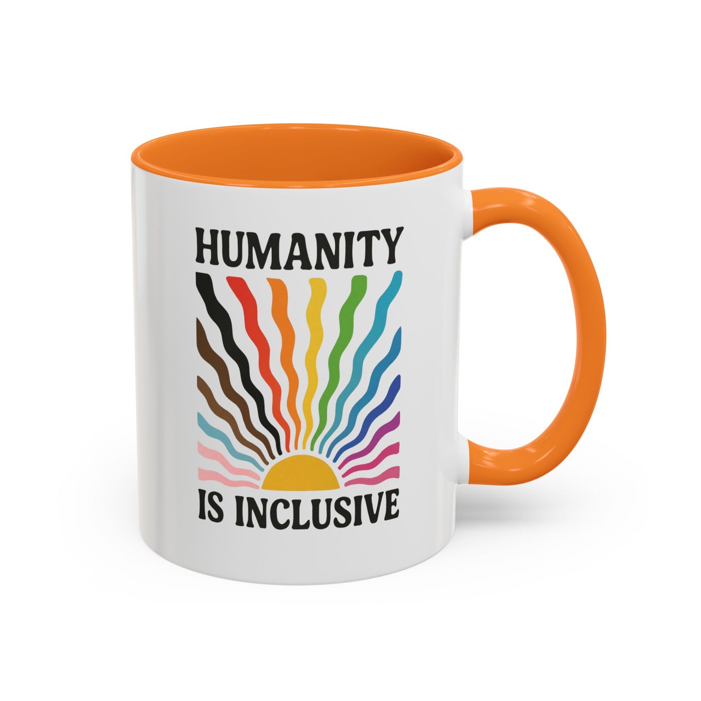 Pride Month Inclusive Humanity Coffee Mug, Pridemonth Merch, Bisexual Mug, Queer Mug, LGBT Mug, Lesbian Pride Mug