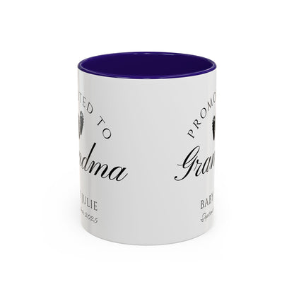 Promoted to Grandma Mug, Pregnancy Announcement Coffee Cup, Baby Reveal Gift, New Grandparent Mug, Grandma to Be Gift, Custom Baby Announcement