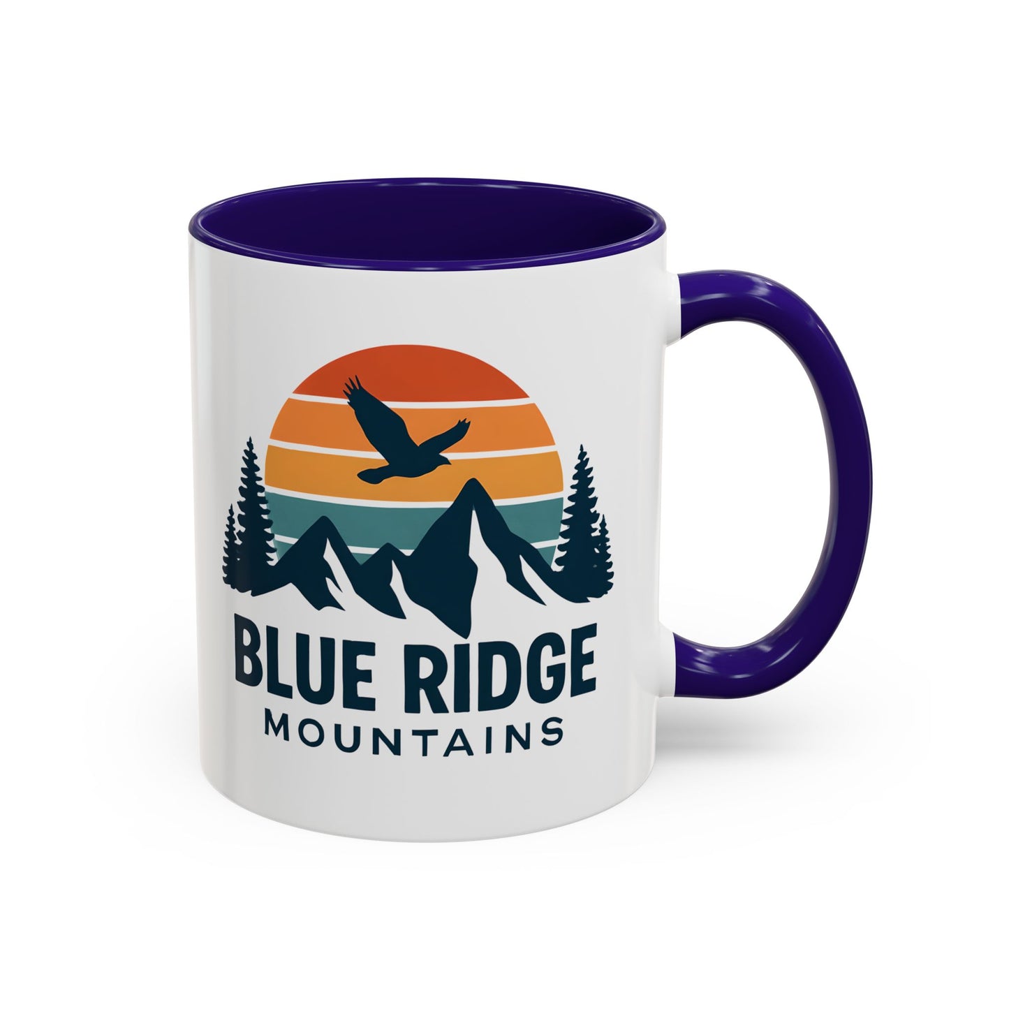 Blue Ridge Mountains, One Happy Camper, Accent Coffee Mug, Blueridge Mug, Blue Ridge Parkway, Camping Coffee Mug, Camping Gift