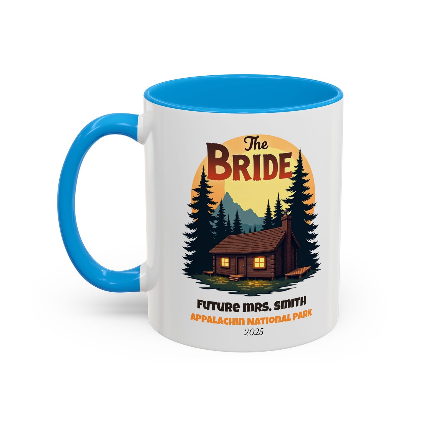 Camp Bride Accent Coffee Mug, Hen Party Favors, Bachelorette Cup, Girls Trip Gifts, Camp Bach, Bride Tribe